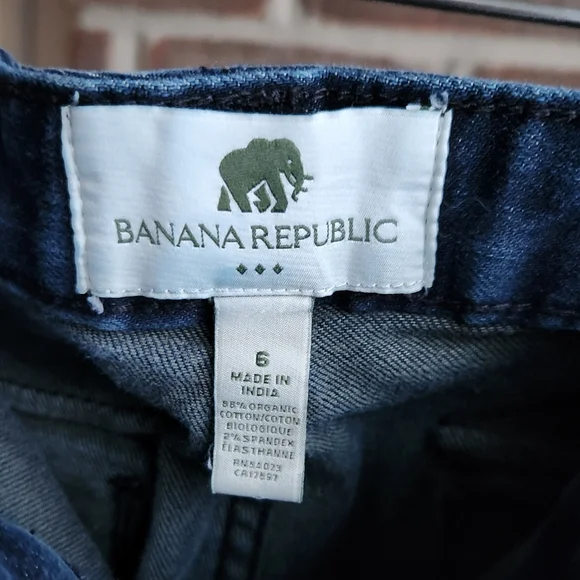 Banana Republic Trouser Style Jeans Women's Size 6 Dark Blue - Picture 4 of 8